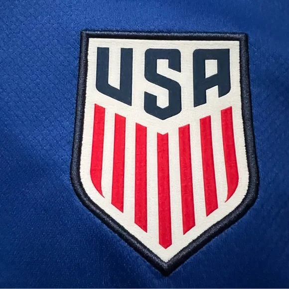 Nike Dri Fit Soccer Jersey USMNT USA 2024/25 Away Blue FJ4277-417 Men’s Small - Picture 8 of 16